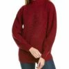 Coupon 🛒 BCBGMAXAZRIA Oversized Turtleneck Wool-Blend Sweater for 👩 women 🎁