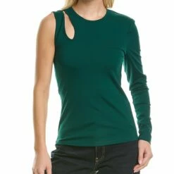 Best Sale 🛒 BCBGMAXAZRIA One-Sleeve Top for 👩 women 🌟