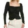 Deals 🥰 BCBGMAXAZRIA Ruched Top for 👩 women 👍