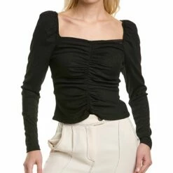 Deals 🥰 BCBGMAXAZRIA Ruched Top for 👩 women 👍