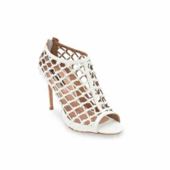 Cheapest 😀 BCBGMaxazria SILINA MAGNOLIA LEATHER CAGED BOOTIE for 👩 women 🧨