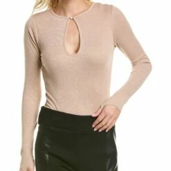 New 🛒 BCBGMAXAZRIA Long Sleeve Bodysuit for 👩 women 🎉