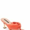 Flash Sale 🔔 BCBGMaxazria FIONA CALYPSO CORAL LEATHER 🩴 SANDAL HEEL for 👩 women 😉