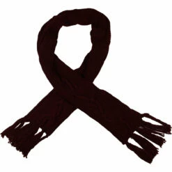 Coupon 🔔 BCBGMAXAZRIA 👩 Womens Fringe Cable Knit Rectangle Scarf ⌛