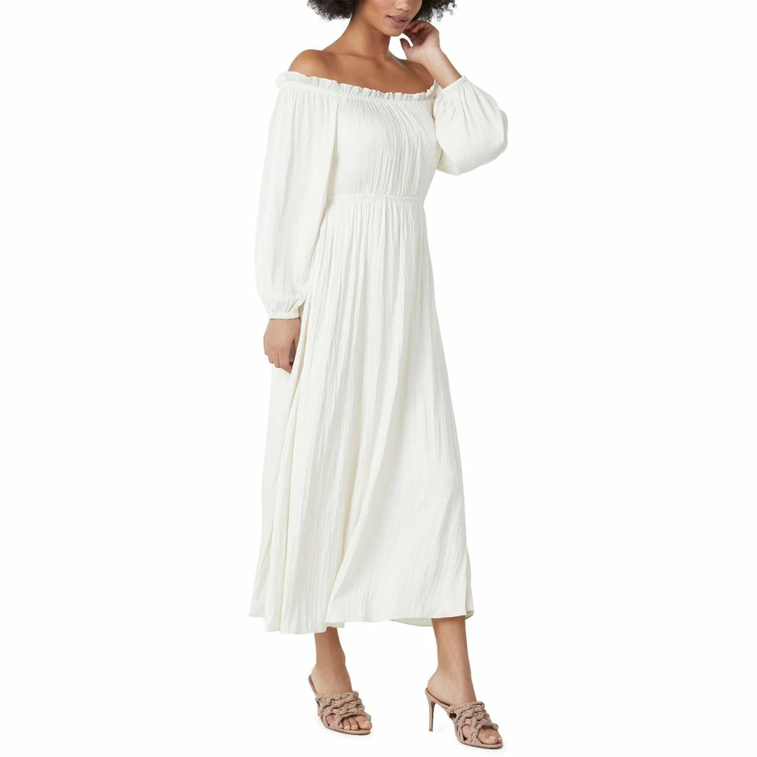 Brand new 🎁 BCBGMAXAZRIA 👩 Womens Ruffled Off The Shoulder Maxi 👗 Dress 🎉 4 Brand new 🎁 BCBGMAXAZRIA 👩 Womens Ruffled Off The Shoulder Maxi 👗 Dress 🎉 - Image 2