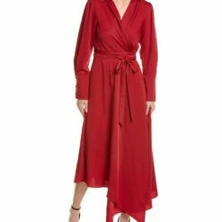 Cheap 😀 BCBGMAXAZRIA Midi Wrap 👗 Dress for 👩 women 🔔