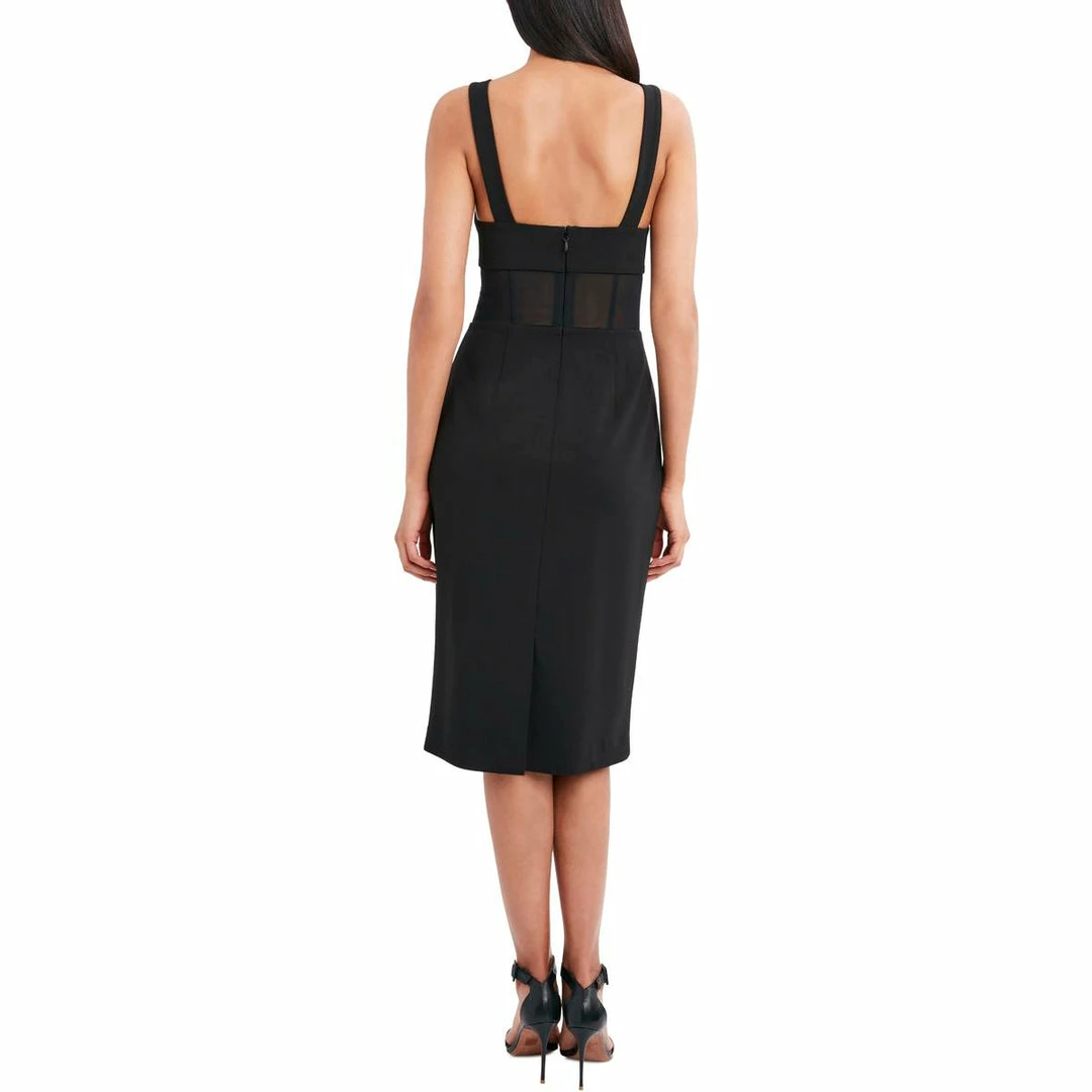Best Pirce ๐ BCBGMAXAZRIA Tobey ๐ฉ Womens V-Neck Sheer Midi ๐ Dress โ 4 Best Pirce ๐ BCBGMAXAZRIA Tobey ๐ฉ Womens V-Neck Sheer Midi ๐ Dress โ - Image 2