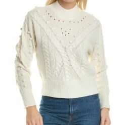 Brand new ✔️ BCBGMAXAZRIA Crewneck Wool-Blend Sweater for 👩 women 🧨
