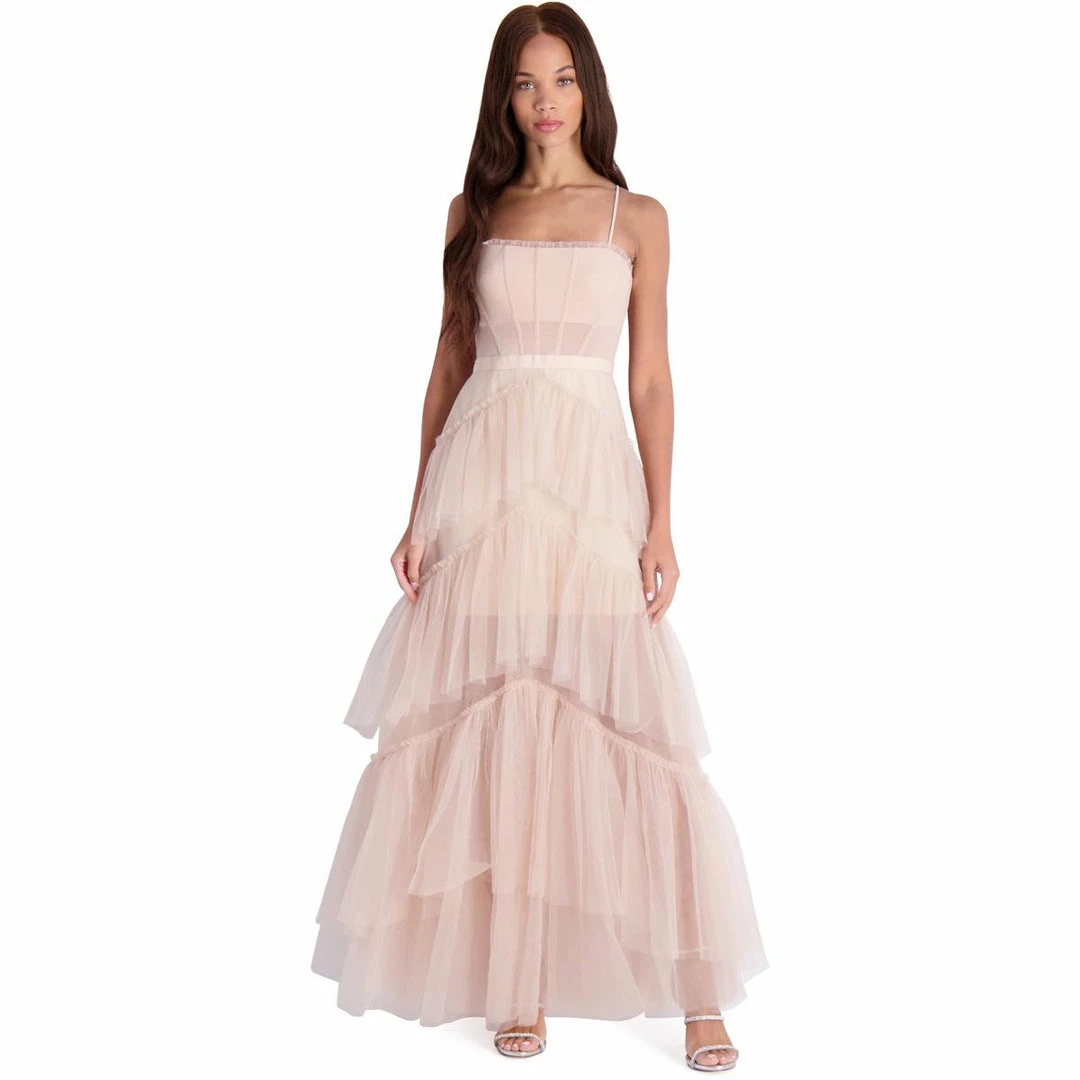 Best Pirce 💯 BCBGMAXAZRIA Oly 👩 Womens Ruffled Corset Evening 👗 Dress 🛒 4 Best Pirce 💯 BCBGMAXAZRIA Oly 👩 Womens Ruffled Corset Evening 👗 Dress 🛒 - Image 2