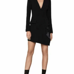 Budget ๐ BCBGMAXAZRIA Eve ๐ฉ Womens V-Neck Mini Cocktail and Party ๐ Dress โจ