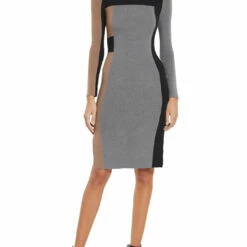 Best Sale 👏 BCBGMAXAZRIA 👩 Womens Colorblock Midi Sweaterdress ✨