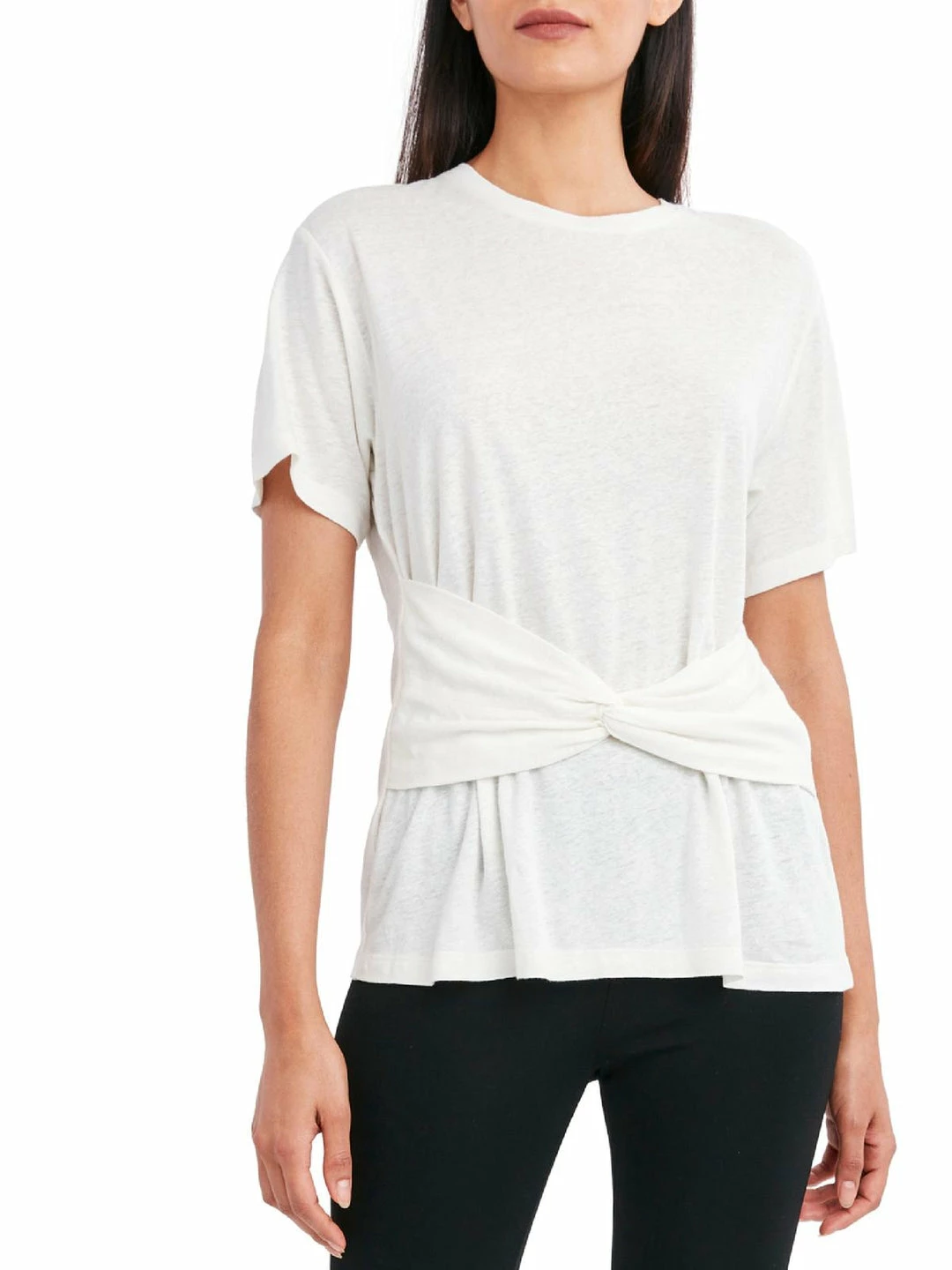 New ๐ BCBGMAXAZRIA ๐ฉ Womens Knit Knot Front T-Shirt ๐ฅ 3 New ๐ BCBGMAXAZRIA ๐ฉ Womens Knit Knot Front T-Shirt ๐ฅ