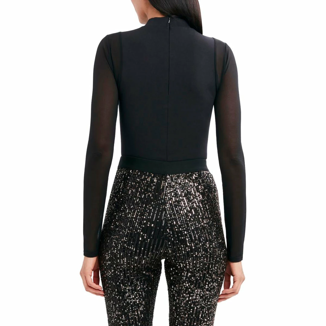 Discount ๐งจ BCBGMAXAZRIA ๐ฉ Womens Mesh Inset Zipper Blouse ๐ 4 Discount ๐งจ BCBGMAXAZRIA ๐ฉ Womens Mesh Inset Zipper Blouse ๐ - Image 2