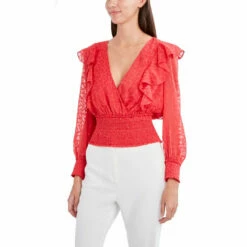 Budget ❤️ BCBGMAXAZRIA 👩 Womens Ruffled V-Neck Blouse 👍 -Bcbgmaxazria Sales Store df6acf5b980148dfaed9fdb8e9822b82 302c0b35 ecce 4e9e 8278 64352637be64 1080x