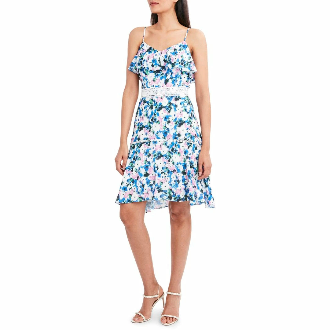 Cheapest 🔔 BCBGMAXAZRIA 👩 Womens Ruffled Lace Fit & Flare 👗 Dress 👏 5 Cheapest 🔔 BCBGMAXAZRIA 👩 Womens Ruffled Lace Fit & Flare 👗 Dress 👏 - Image 3