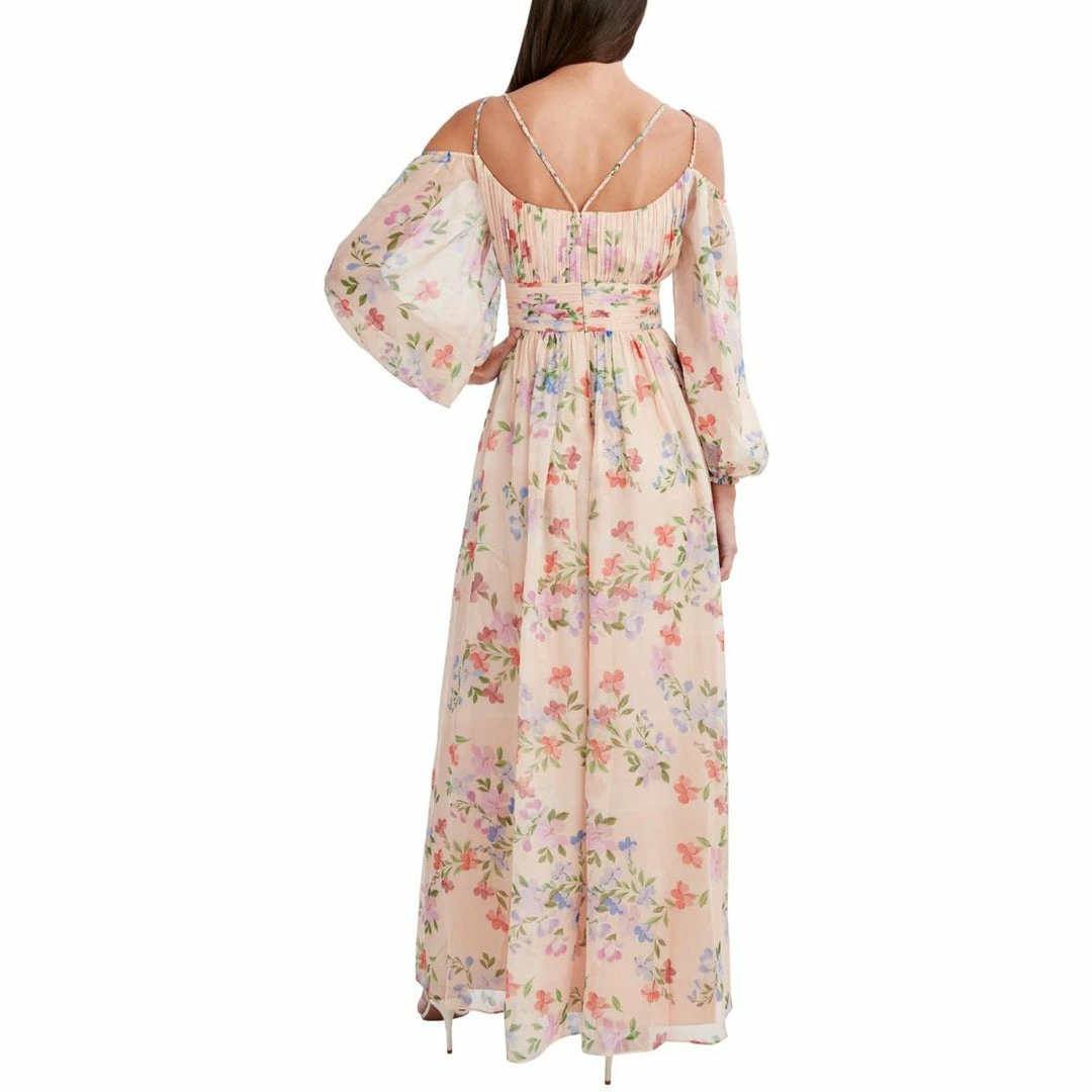 Coupon ⌛ BCBGMAXAZRIA Jordyn 👩 Womens Floral Cold Shoulder Evening 👗 Dress 😍 4 Coupon ⌛ BCBGMAXAZRIA Jordyn 👩 Womens Floral Cold Shoulder Evening 👗 Dress 😍 - Image 2