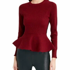 Top 10 ⌛ BCBGMAXAZRIA 👩 Womens Ribbed Knit Colorblock Pullover Sweater ✔️