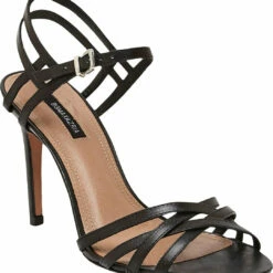 Best deal 😍 BCBGMAXAZRIA Tanya 👩 Womens Leather 👗 Dress 🩴 Sandals 👏