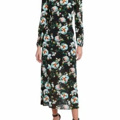 Promo 🛒 BCBGMAXAZRIA 👩 Womens Floral Long Maxi 👗 Dress ⌛