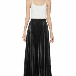 Cheap ❤️ BCBGMAXAZRIA Dallin 👩 Womens Chiffon Sunburst Pleated Maxi 👗 Skirt 👏