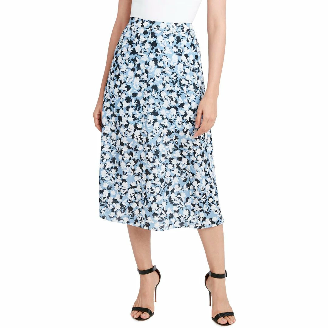 Deals 👍 BCBGMAXAZRIA 👩 Womens Floral Front Slit Midi 👗 Skirt ❤️ 4 Deals 👍 BCBGMAXAZRIA 👩 Womens Floral Front Slit Midi 👗 Skirt ❤️ - Image 2