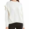 Brand new 🎉 BCBGMAXAZRIA 👩 Womens Merino Wool Blend Ribbed Trim Pullover Sweater ❤️