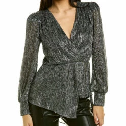 Best Pirce ๐ BCBGMAXAZRIA Metallic Peplum Top for ๐ฉ women ๐