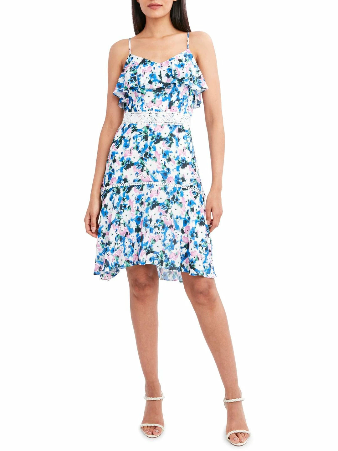 Cheapest 🔔 BCBGMAXAZRIA 👩 Womens Ruffled Lace Fit & Flare 👗 Dress 👏 3 Cheapest 🔔 BCBGMAXAZRIA 👩 Womens Ruffled Lace Fit & Flare 👗 Dress 👏