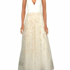 Buy โ BCBGMAXAZRIA Madelyn ๐ฉ Womens Floral Embroidered Evening ๐ Dress โค๏ธ